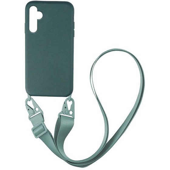 Θήκη Samsung Galaxy A14 5G - Sonique Carryhang Liquid Silicone Strap - Πράσινο image 0