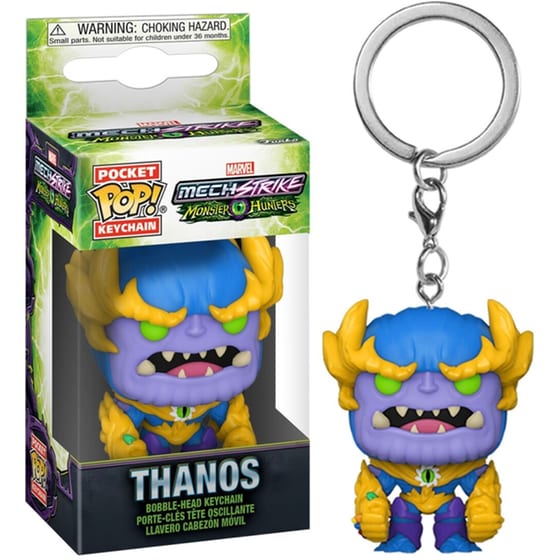 Funko Pocket Pop! Keychain - Marvel - Monster Hunters - Thanos image 0