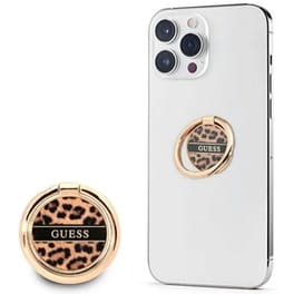 Ring Holder Κινητού Guess GURSHCLEOW - Brown Leopard
