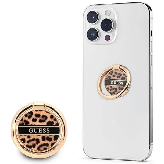 Ring Holder Κινητού Guess GURSHCLEOW - Brown Leopard image 0