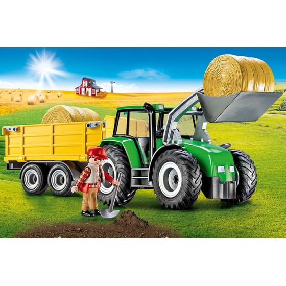 PLAYMOBIL®&nbsp; Country Τρακτέρ με Ρυμουλκούμενη Καρότσα (9317) image 1