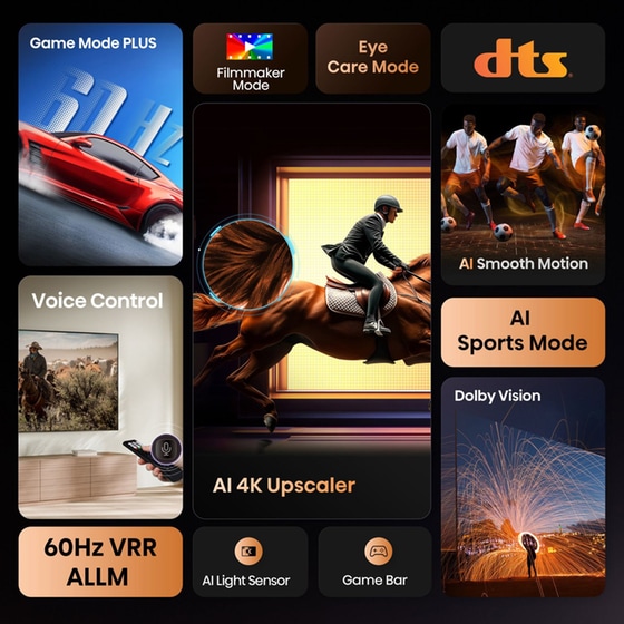 Hisense LED 50" 4Κ Smart Τηλεόραση 50A6Q image 3