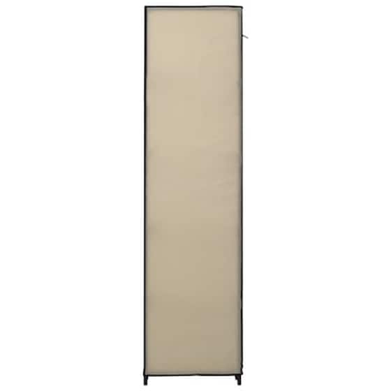 Vidaxl Ντουλάπα Αναδιπλούμενη Κρεμ 110 X 45 X 175 Εκ. Υφασμάτινη image 5