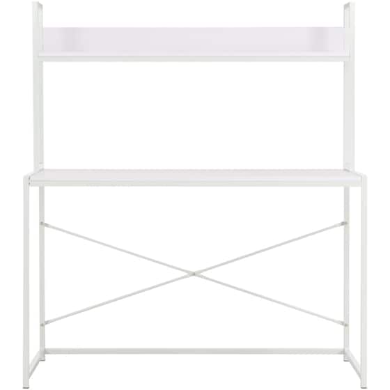 Γραφείο Βιβλιοθήκη VidaXL από Μοριοσανίδα 120x60cm - Λευκό image 1