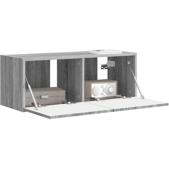 Έπιπλο Τηλεόρασης VidaXL Επιτοίχιο 78,5 x 31 x 29,5 cm - Γκρι Sonoma image 2