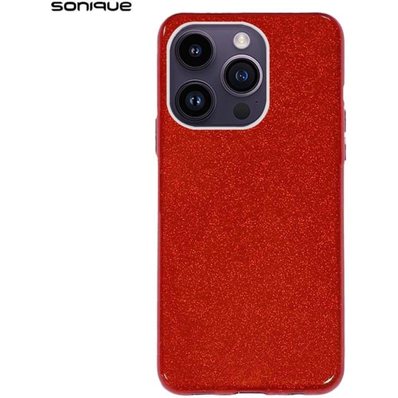 Θήκη Apple iPhone 13 Pro - Sonique Shiny Clear - Κόκκινο image 0