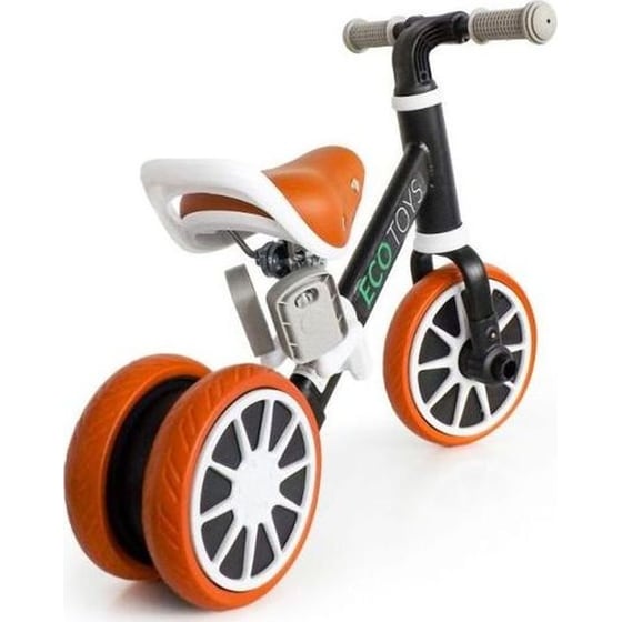 Παιδικό Ποδήλατο Ισορροπίας Ecotoys Lc-v1307 - 2 Σε 1 Ατσάλινο Κατάλληλο Για Παιδιά 2+ Ετών - 65x31x49 cm, Μαύρο image 4