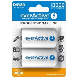 Everactive Επαναφορτιζόμενες Μπαταρίες DR20 NiMH 10000mAh 1.2 V 2 τεμάχια