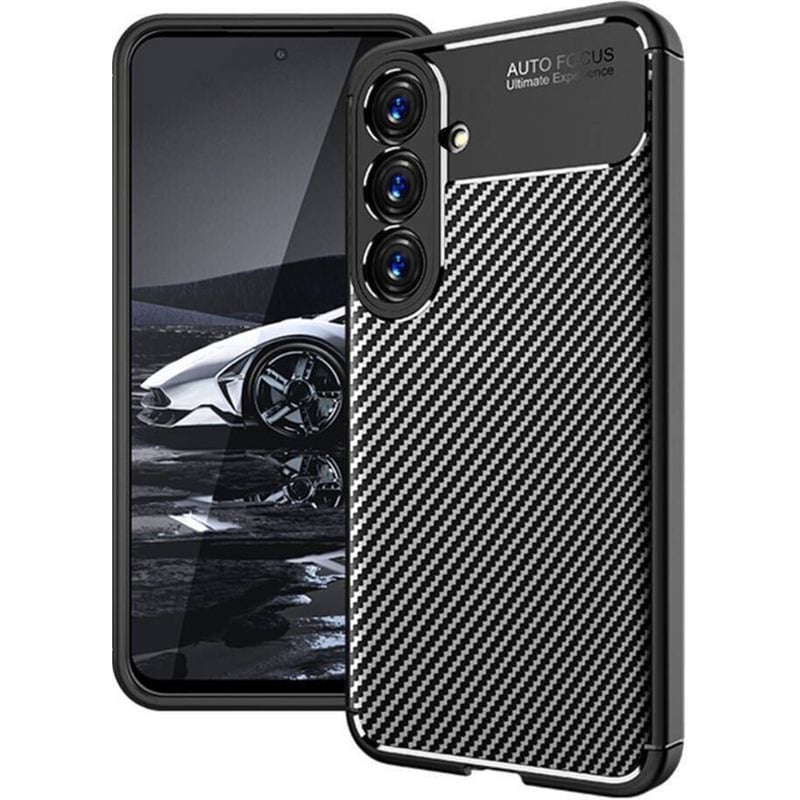 ANCUS Θήκη Samsung SM-S926B Galaxy S24+ 5G - Ancus Autofocus Carbon Fiber - Μαύρο