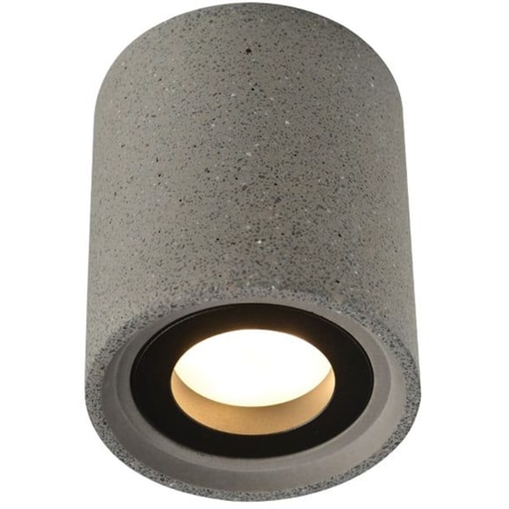 Σποτ Μονόφωτο Aca Monte Τσιμεντένιο 8.5x8.5x10 cm - Σκούρο Γκρι image 0