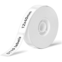 Θερμικά αυτοκόλλητα ετικετών NIIMBOT 12 x 40mm - 160 τμχ - Λευκό