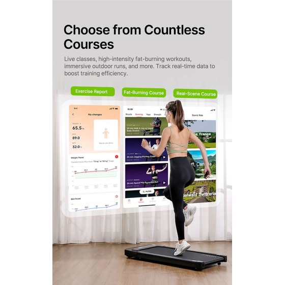 YESOUL YS-W2 BΚ Walking Pad Ηλεκτρικός Διάδρομος Γυμναστικής Μαύρο image 11