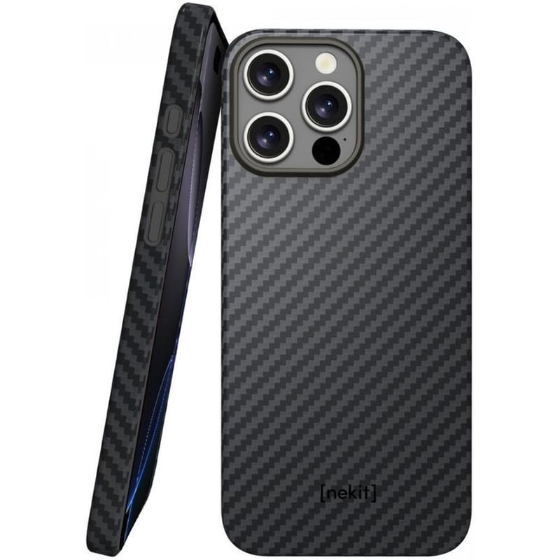 Θήκη Apple iPhone 16 Pro - Nekit Fiber με MagSafe 1mm 1500D Kevlar - Black