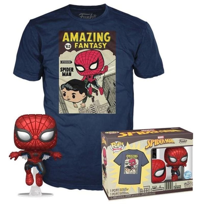 FUNKO Συλλεκτικό Funko Box: Marvel - Spider-man (metallic) Pop! Με T-shirt