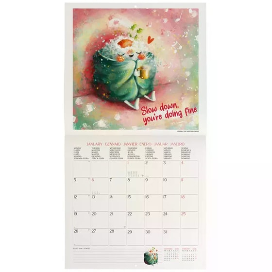 Ημερολόγιο Τοίχου Legami 2026 Good Vibes Only 30x29cm image 1