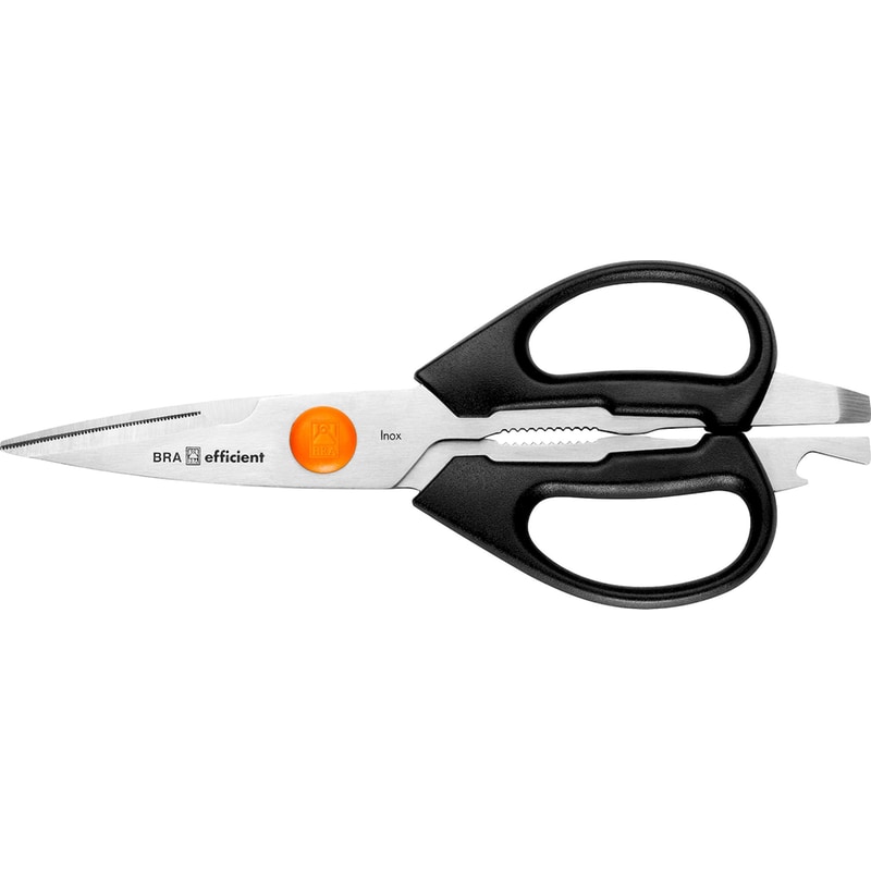 BRA Ψαλίδι Μαγειρικής Bra Efficient A198008 από Ανοξείδωτο Ατσάλι, Σιλικόνη Νάιλον - Πορτοκαλί