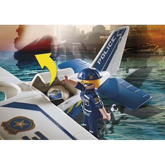 PLAYMOBIL® City Action Καταδίωξη Λαθρέμπορου από Αστυνομικό Υδροπλάνο (70779) image 3