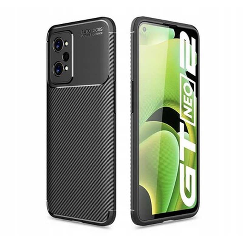 TECH PROTECT Θήκη Realme GT Neo 2 - Tech-protect Carbon Armor - Black