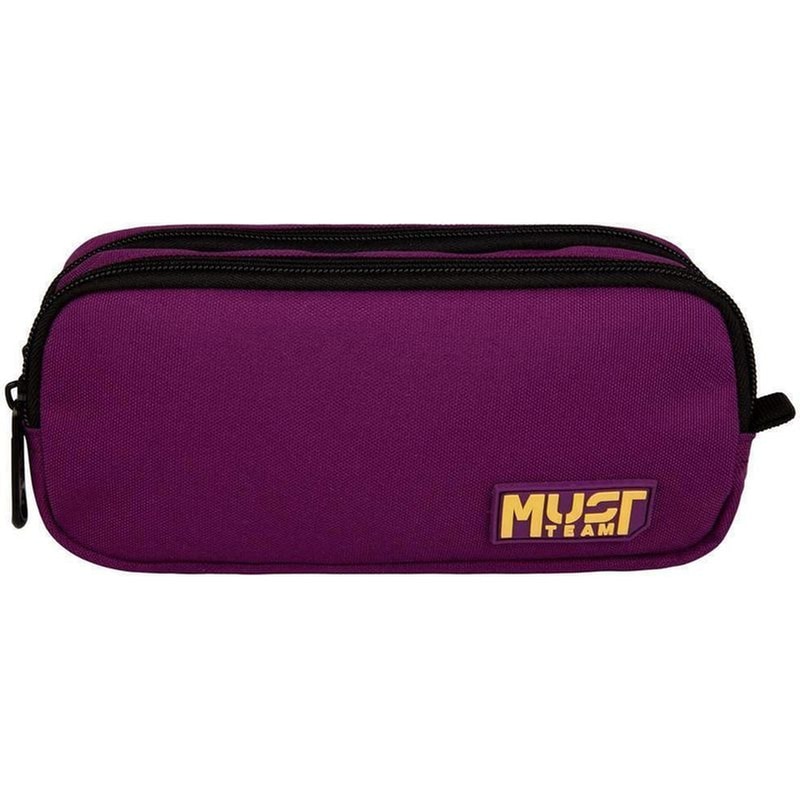 Κασετίνα Βαρελάκι Must Team Monochrome Βιολετί με Κίτρινο