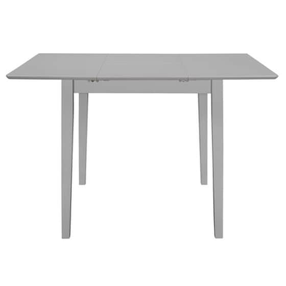 Τραπεζαρία Επεκτεινόμενη Vidaxl από Mdf  (80-120)x80x74 cm - Γκρι image 4