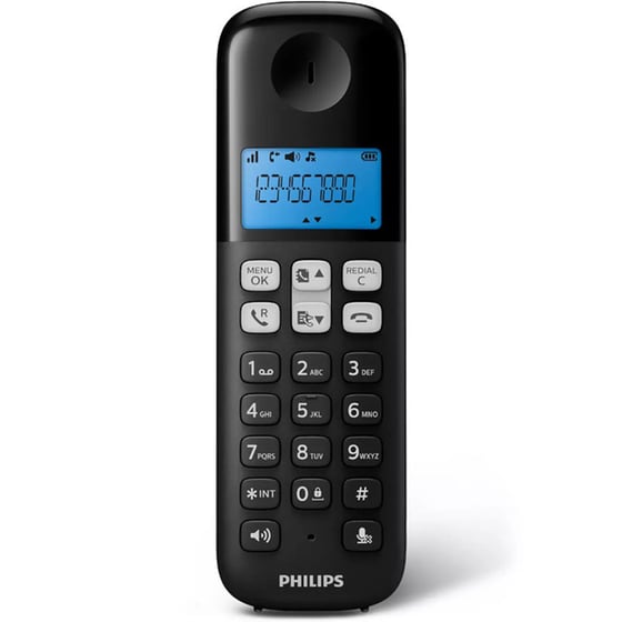 Ασύρματο τηλέφωνο Philips D1612BGRS - Μαύρο image 2