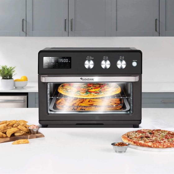 TURBOTRONIC TT-AF32DRD airchef Pro 32 Lt Μαύρο Ηλεκτρικό Φουρνάκι image 6