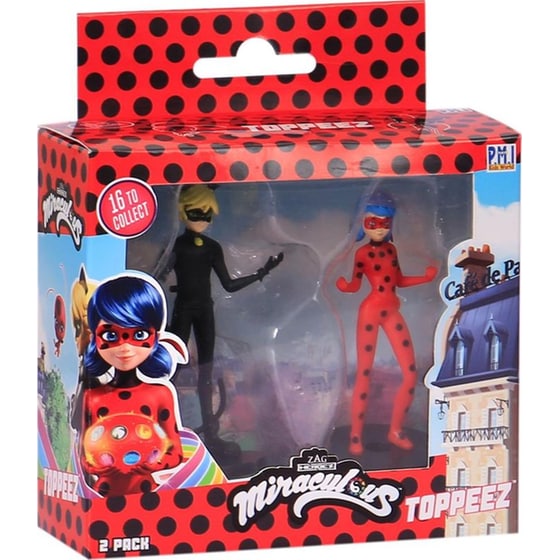 Φιγούρες P.M.I. Miraculous Pencil Toppers - 2 Pack (S1) - Τυχαία Επιλογή image 0