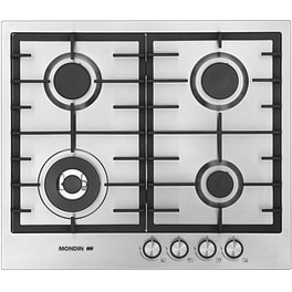 MONDIN FB604VTGLX(GPL) 59 cm Ασημί Εστία Υγραερίου Αυτόνομη