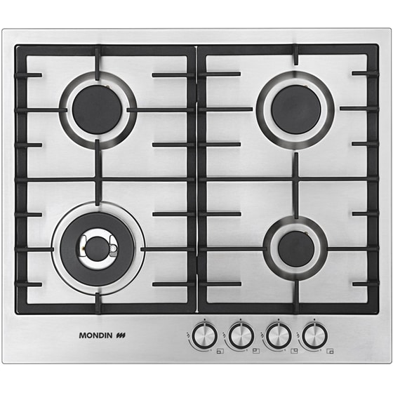 MONDIN FB604VTGLX(GPL) 59 cm Ασημί Εστία Υγραερίου Αυτόνομη image 0