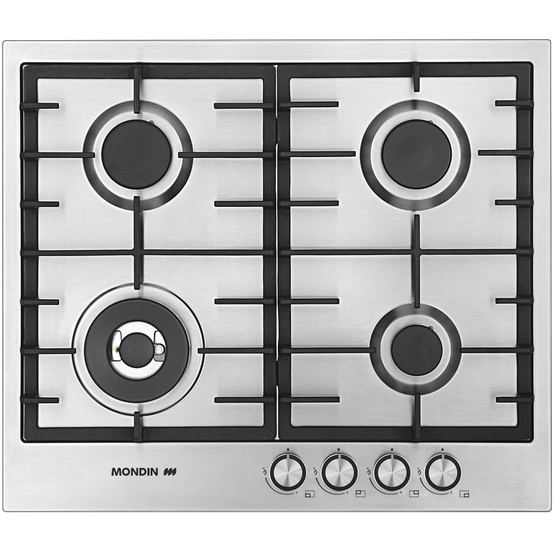 MONDIN FB604VTGLX(GPL) 59 cm Ασημί Εστία Υγραερίου Αυτόνομη