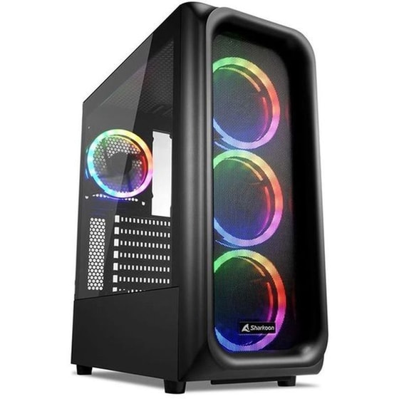 Κουτί Desktop Sharkoon TK5M RGB Gaming Full Tower - Μαύρο image 0