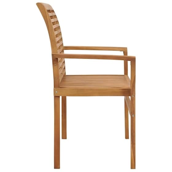 Παγκάκι Κήπου VidaXL από Μασίφ Ξύλο Teak με Μαξιλάρι 112x55x94cm - Γαλάζιο image 4