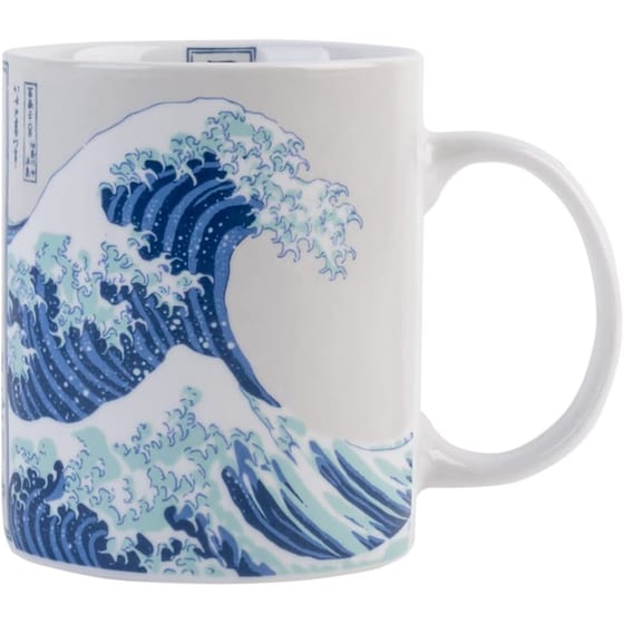 Κούπα Erik The Great Wave Of Kanagawa Hokusai Πορσελάνη 330 ml - Μπλε/Λευκό image 0