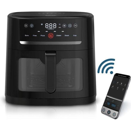 ROHNSON SMARTCHEF XL R-2834 με Αποσπώμενο Κάδο 1800 W 8 L Μαύρο Φριτέζα Αέρος image 6