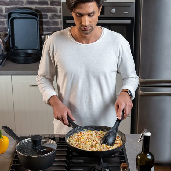 Αντικολλητικό Τηγάνι Wok ESTIA MAGMA 01-6099 28 cm image 3