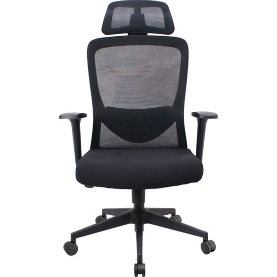 Καρέκλα Γραφείου Powertech PT-1390 από Ύφασμα Mesh - Μαύρη image 1