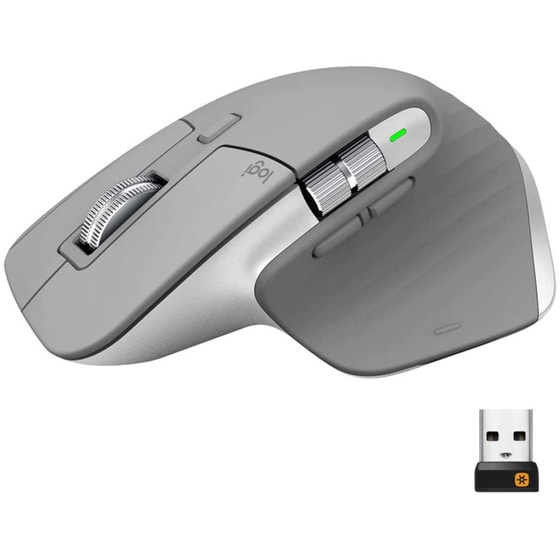 Logitech MX Master 3 Ασύρματο Bluetooth Ποντίκι Mid Grey image 2