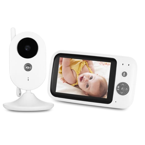 Baby Monitor Zr303 Κάμερας & Ήχου 3.5" - Λευκό image 0
