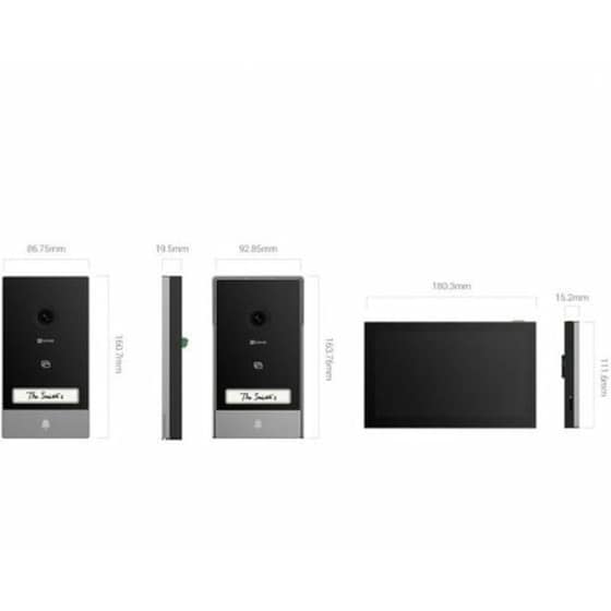 Κουδούνι Πόρτας EZVIZ HP7 Smart Doorbell με Κάμερα - Μαύρο image 1