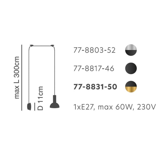 Απλίκα Τοίχου Homelighting 77-8831 Μεταλλική Φ14x10 cm - Μαύρη/Χρυσή image 1