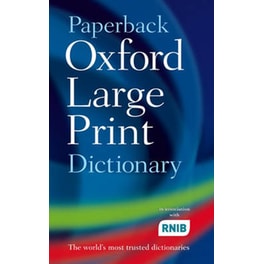 Paperback Oxford Large Print Dictionary
