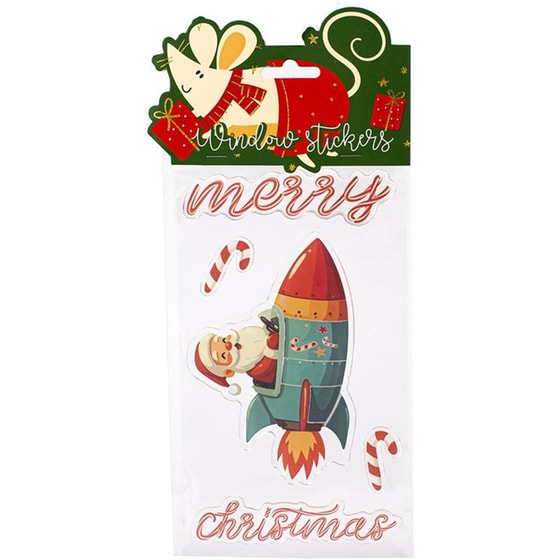 Αυτοκόλλητα Παραθύρου Tri-Coastal Merry Xmas image 0