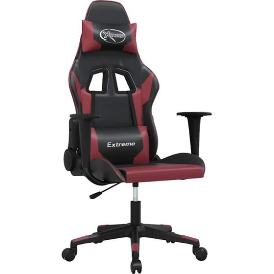 Καρέκλα Gaming VIDAXL 3143694 με Ρυθμιζόμενα Μπράτσα από Τεχνητό Δέρμα - Μαύρο / Κόκκινο image 0