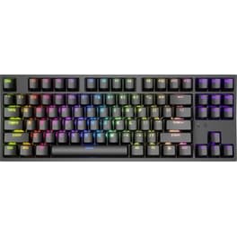 Genesis Thor 404 Gaming Μηχανικό Ενσύρματο USB Πληκτρολόγιο RGB Μαύρο (US)