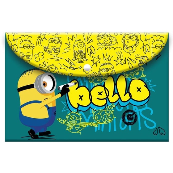 Φάκελος με Κουμπί Διακάκης Α4 Minions image 0