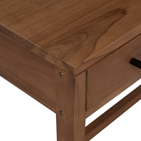 Γραφείο VidaXL με Συρτάρια από Μασίφ Ξύλο Teak 80x50x75 cm - Φυσικό image 5
