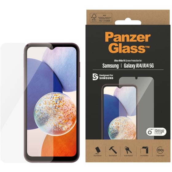 Προστατευτικό οθόνης Samsung Galaxy A14 5G / A14 - PanzerGlass Screen Protector Glass image 0