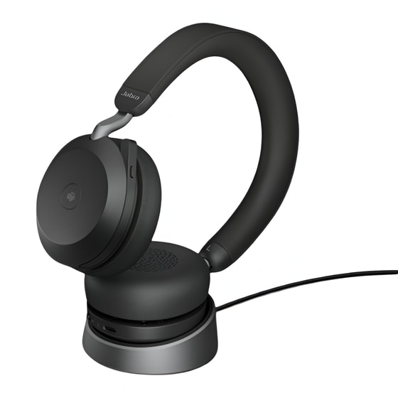 Ασύρματα Ακουστικά Κεφαλής Jabra Evolve2 75 Link380C MS - Μαύρα image 1