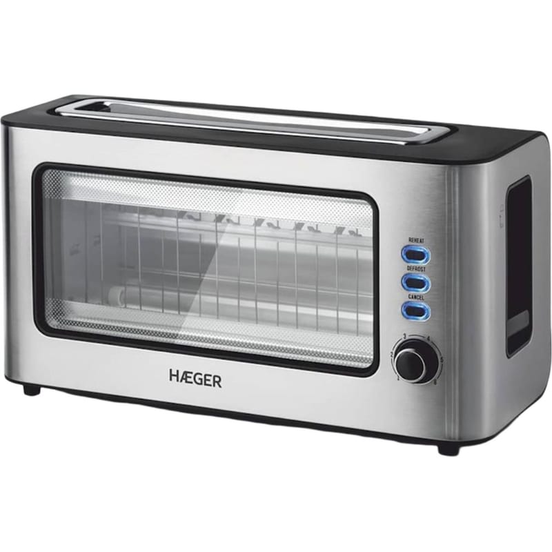 HAEGER HAEGER TO-100.014A 6 Θέσεων 1000 W Ασημί φρυγανίερα