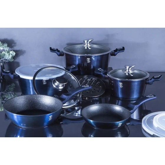 Σετ Μαγειρικά Σκεύη BERLINGER BH-7031 13 τμχ Μπλε image 1